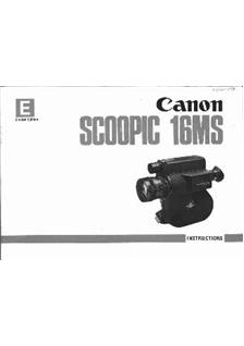 Canon Scoopic -Series manual. Camera Instructions.